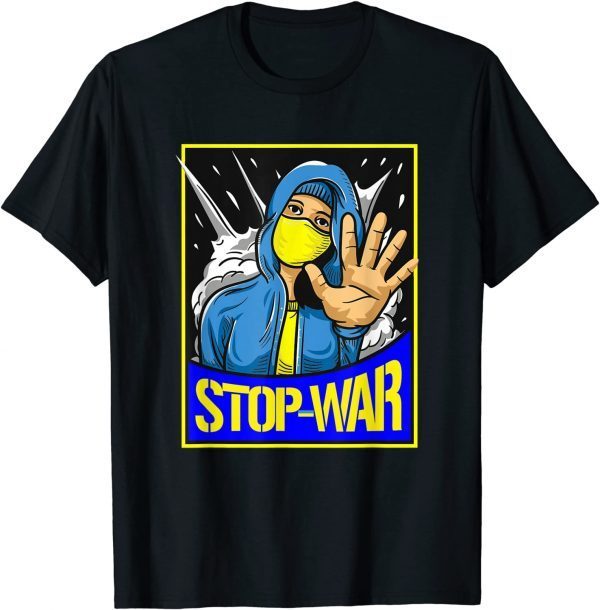 Peace in Ukraine Stand with Ukraine Support Ukraine Tee Shirt