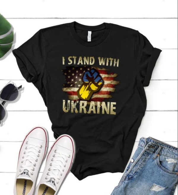 I Stand With Ukraine, I Support Ukraine Unisex T-Shirt