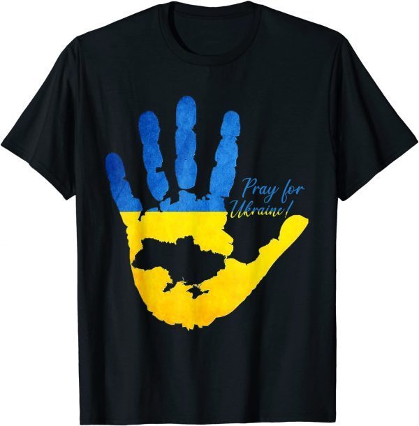Ukraine Map Pray For Ukraine Tee Shirt