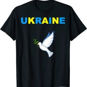 Ukrainian Lovers Ukraine Map Pray For Ukraine Tee Shirt