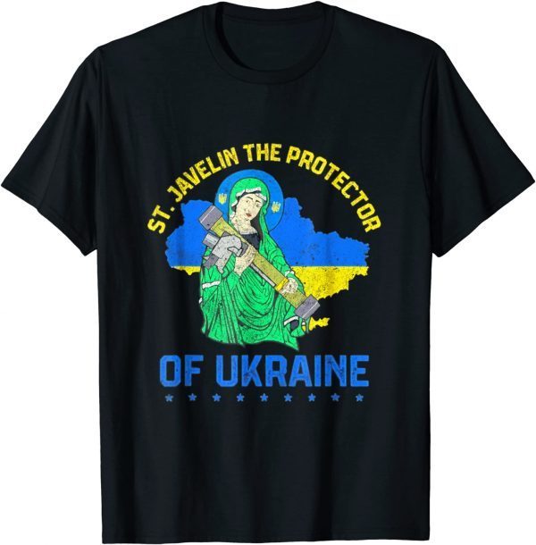 Saint Javelin Protector Of Ukraine Support Unisex TShirt