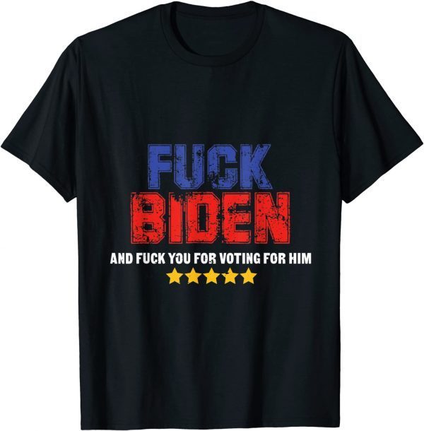 Joe Biden Anti Biden And Hate You For Voting For Him Official T-Shirt