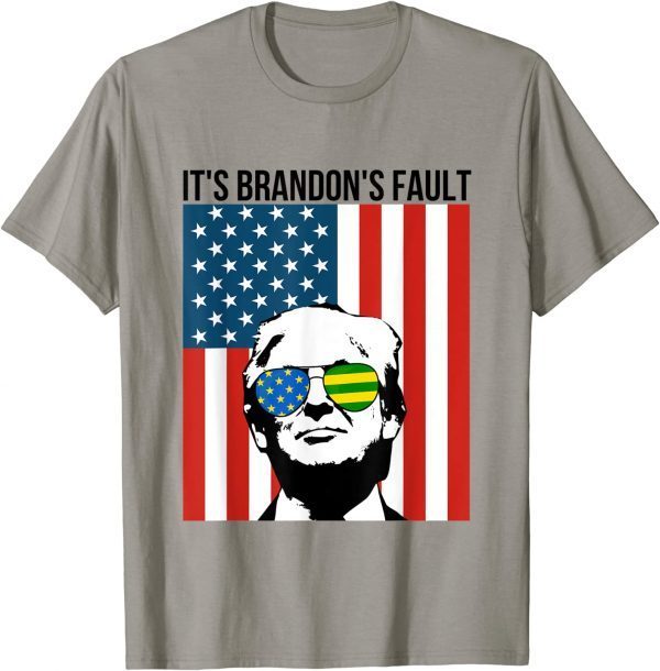 Pro Trump Ukraine Sunglasses Usa Flag Funny Anti joe biden Unisex TShirt