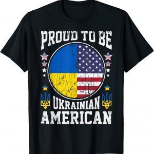 Proud to be Ukrainian American Unisex Tee Shirts