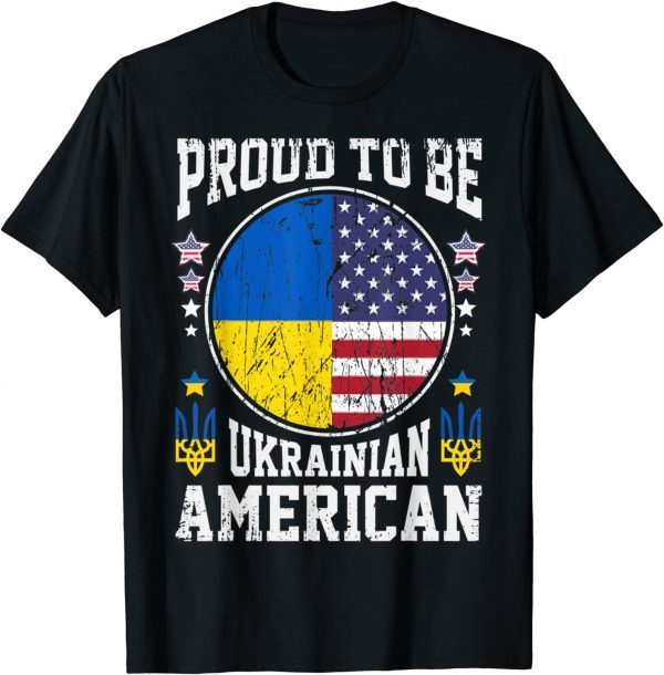 Proud to be Ukrainian American Unisex Tee Shirts