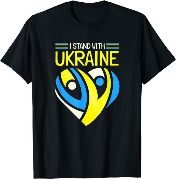 T-Shirt I Stand with Ukraine I Stand for Peace Anti War Ukrainian ,Pray Ukraine, Ukraine Strong