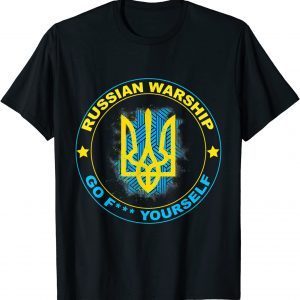 TShirt I Stand With Ukraine Flag Russian go f yourself