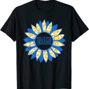 2022 Ukraine Sunflower Stand with Ukraine Peace,No War T-Shirt