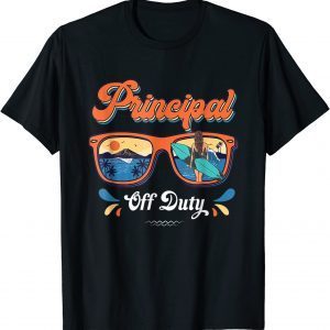 Vintage Principal Off Duty Last Day Of School Sunglasses Official T-Shirt