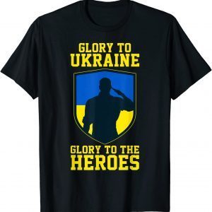 Classic Glory to Ukraine! Glory to the heroes! Support Ukraine T-Shirt