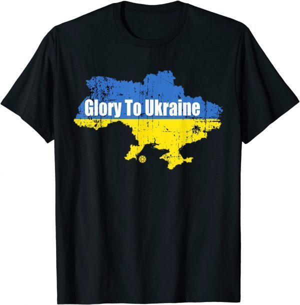 T-Shirt Glory To Ukraine ,Ukrainian Country Flag Gift