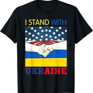 Classic Faded Distressed Ukraine Flag T-Shirt