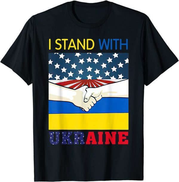 Classic Faded Distressed Ukraine Flag T-Shirt