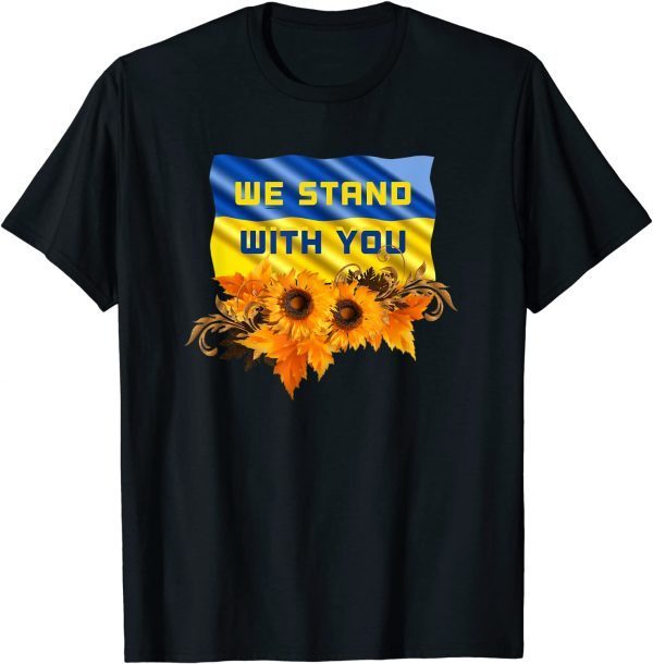 Anti Putin Ukraine Sunflowers anti Russian Pro Ukrainian 2022 T-Shirt