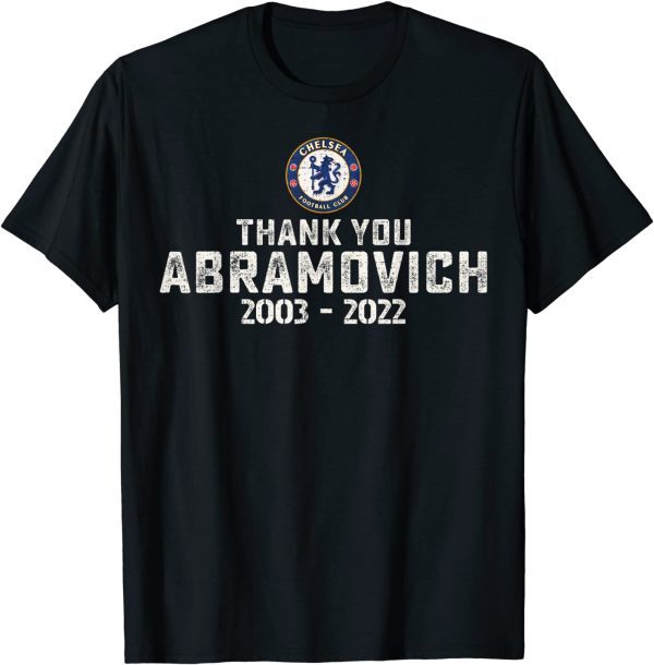 TShirt Vintage Thank You Roman Abramovich Chelsea Soccer Club