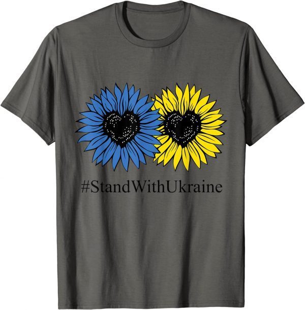 Sunflower I Stand With Ukraine Flag Pray For Ukraine Men,Pray Ukraine, Ukraine Strong Shirt