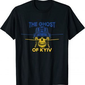 Classic The Ghost of Kyiv, Stand With Ukraine flag Support Ukraine T-Shirt