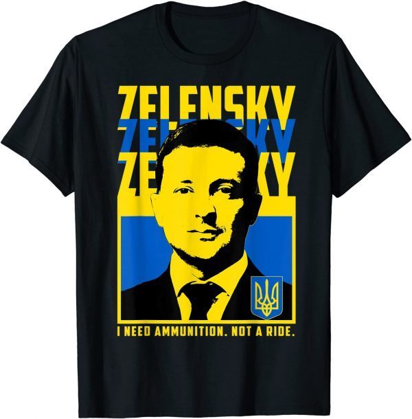 Volodymyr Zelensky T Shirt, Ukraine Ukrainian Flag Shirt T-Shirt