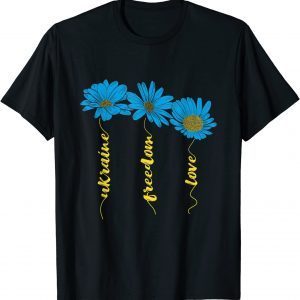 Classic Ukraine Flag Sunflower Freedom Love Shirt