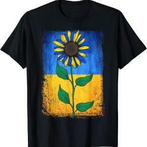 Classic Sunflower Ukraine Flag vintage, Stand With Ukraine 2022 TShirt