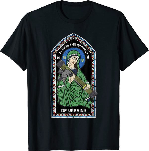 St. Javelin The Protector of Ukraine St Stand With Ukraine T-Shirt