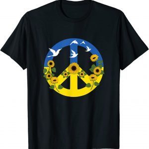 T-Shirt Sunflower Ukrainian Flag I Stand With Ukraine Ukraine Peace 2022