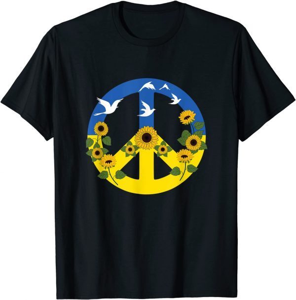 T-Shirt Sunflower Ukrainian Flag I Stand With Ukraine Ukraine Peace 2022