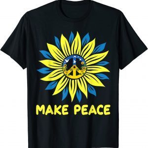 Classic Ukraine Flag Sunflower Vintage Ukrainian Support Ukraine T-Shirt