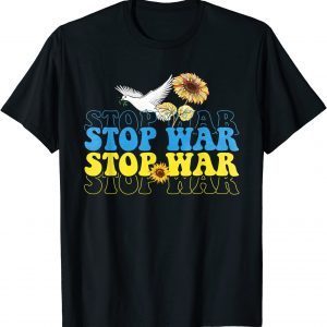 T-Shirt Stop War Ukraine Flag I Stand With Ukraine Ukraine Peace