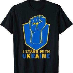 I Stand With Ukraine Ukrainian Flag Ukraine Supporters T-Shirt