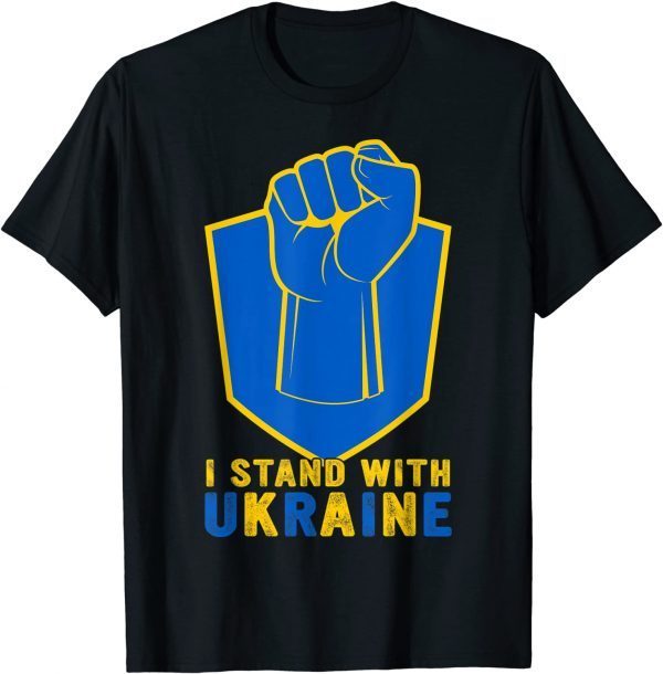 I Stand With Ukraine Ukrainian Flag Ukraine Supporters T-Shirt