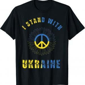 Sunflower Vintage Ukraine Ukrainian Flag Ukraine Flag Pride T-Shirt