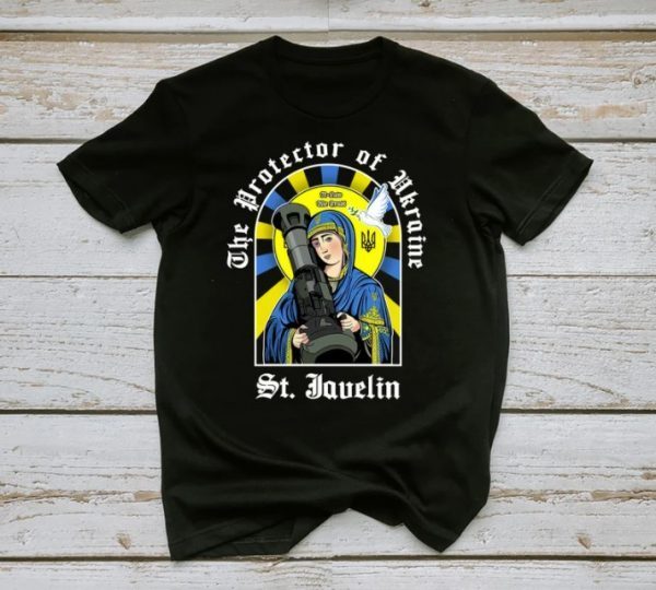 The Protector Of Ukraine St. Javelin, Saint Javelin Saint I Stand With Ukraine Classic TShirt