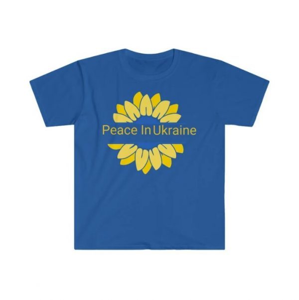 T Shirt Peace In Ukraine Sunflower, Stand With Ukraine Anti War