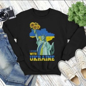 I Stand With Ukraine Statue of Liberty T-Shirt