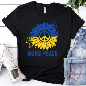 Ukraine Sunflower, Ukraine Flag Sunflower ,Ukrainian Support Lover T-Shirt