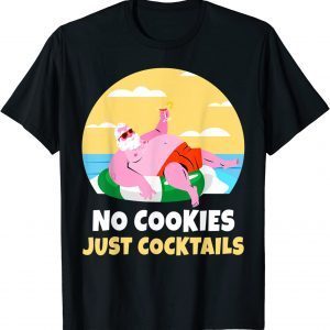 Santa Summer Christmas In July Xmas Cocktail Beach Shirt