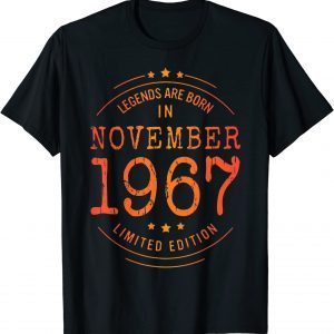 Birthday November 1967 Year Limited Edition Used Legends T-Shirt