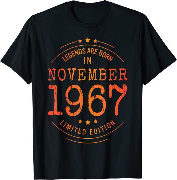 Birthday November 1967 Year Limited Edition Used Legends T-Shirt