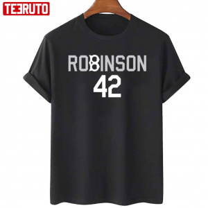 Jackie Robinson 42 Brooklyn Dodgers Logo T-Shirt