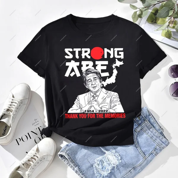 Strong Shinzo Abe 1954-2022 Thank You For Memories Tee Shirt