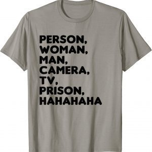 Person, Woman, Man, Camera, TV, Prison, Hahaha Funny Humor T-Shirt