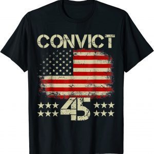 Official Anti Trump No One Man or Woman Is Above The Law Convict 45 T-Shirt