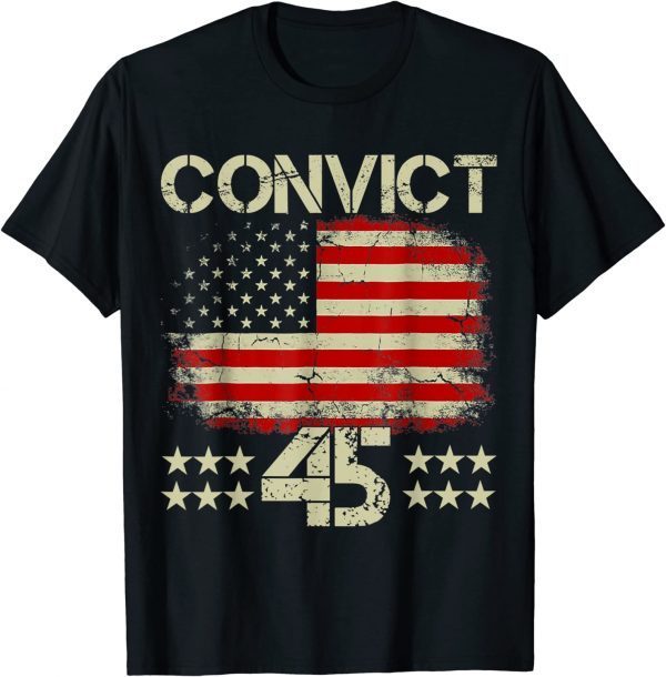 Official Anti Trump No One Man or Woman Is Above The Law Convict 45 T-Shirt