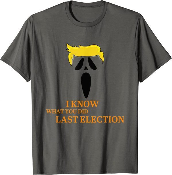 I Know What You Did Last Election Halloween Day T-Shirt