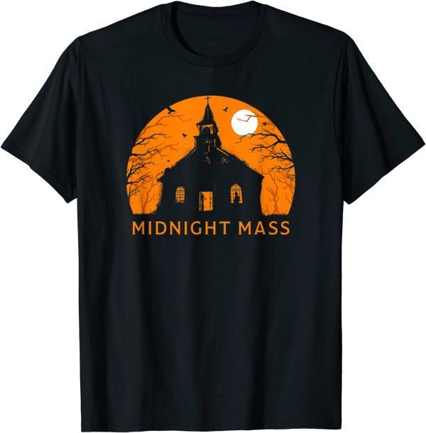 Midnight Mass Church Silhouette 2023 T-Shirt