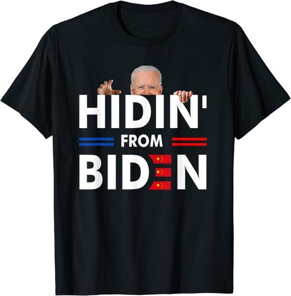 Hidin From Biden Trumper Pro Trump T-Shirt
