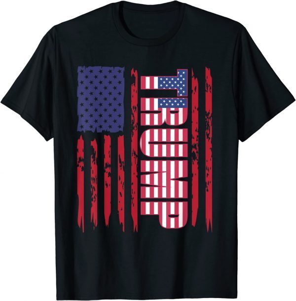 Anti Trump,Distressed usa american flags T-Shirt