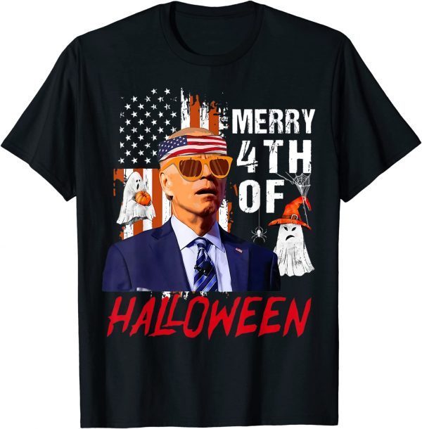 Merry 4th Of Halloween Joe Biden Confused Unisex T-Shirt