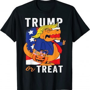 Dinosaur Trump Or Treat T Rex Halloween Pumpkin Classic T-Shirt
